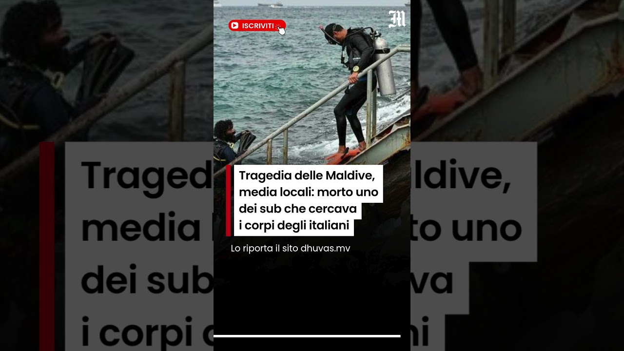Maldive Tragedy: Diver Searching for Italian Victims Dies