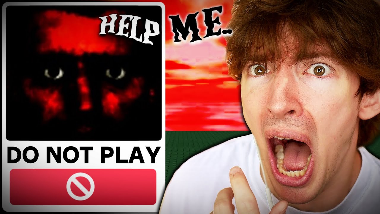 I Played a Creepy Illegal Roblox Horror Game for Halloween 👻