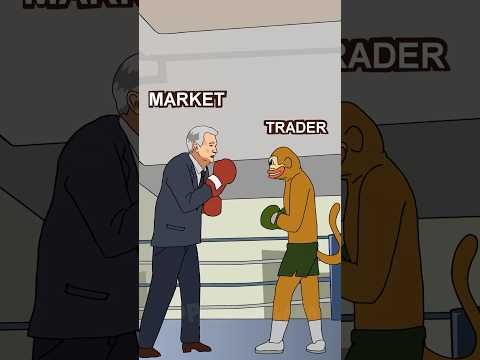 Market VS Trader 🥊 #crypto #stockmarket #trading #memes #brainrot