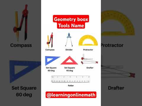 Geometry Box tools name 📐✏️ 📏✂️ 🥰😘 # shorts #maths #education