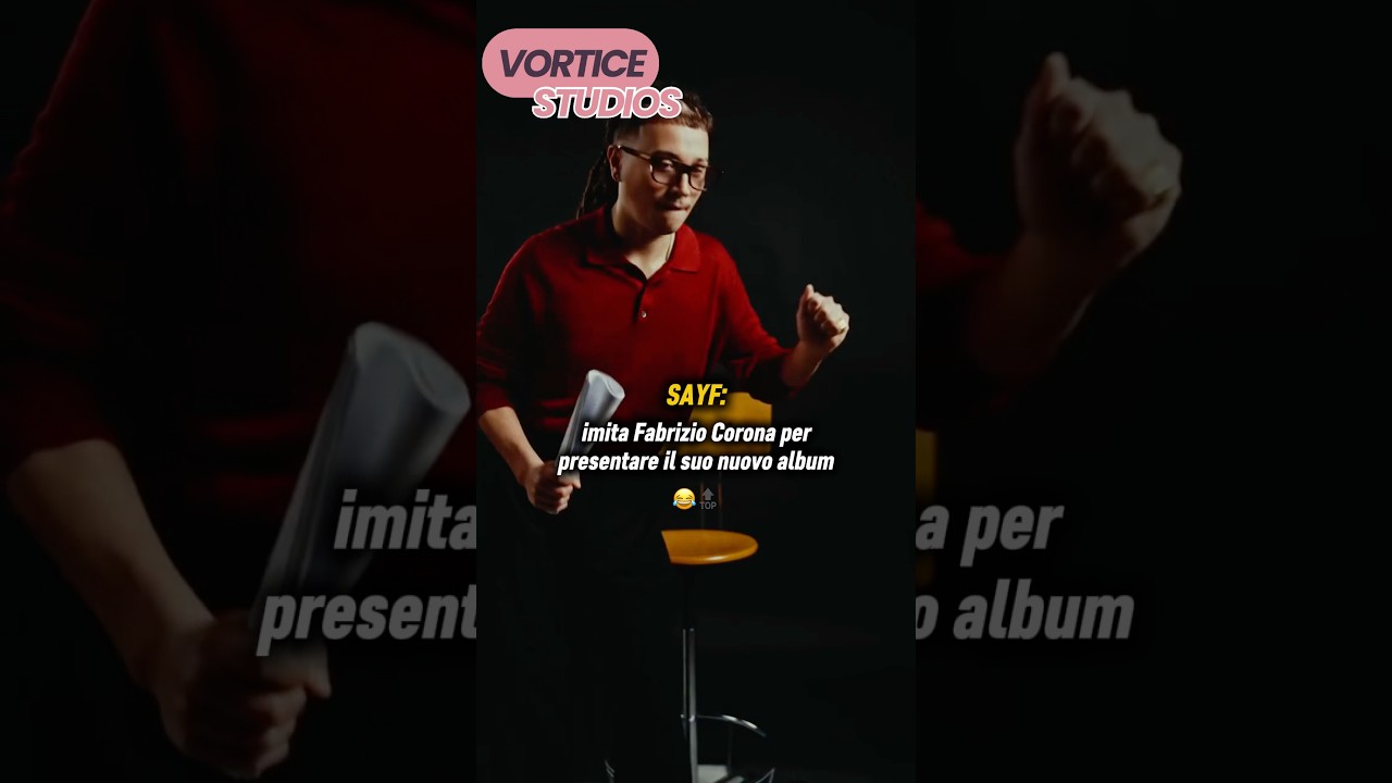 Sayf imita Fabrizio Corona per annunciare il suo nuovo album