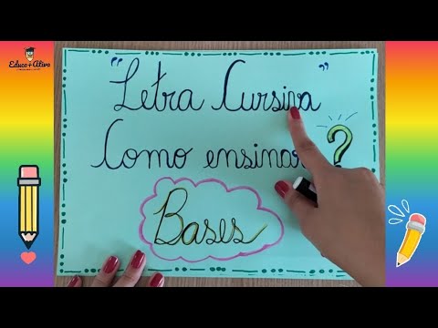 Aprenda a Ensinar Letra Cursiva ✍️
