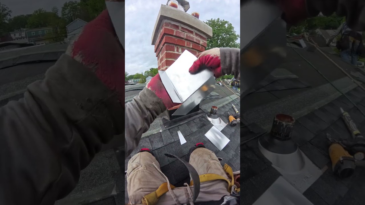 Chimney Flashing Installation - Part 1🛠️