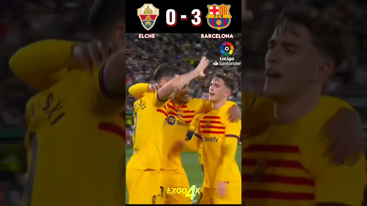 Epic Barcelona vs Elche Match Highlights! ⚽🔥
