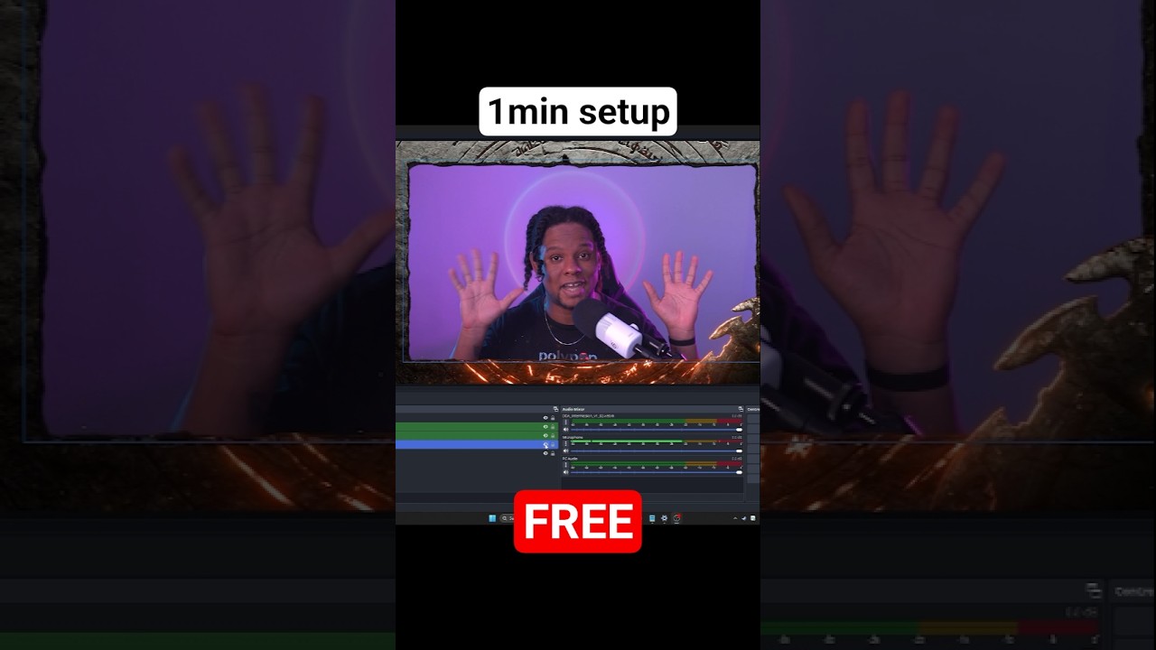 FASTEST Stream Overlay Setup for OBS. #streaming #streamtips #obsstudio