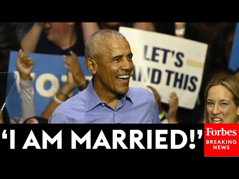 'I Mean, You Look Cute': Barack Obama Jokes With Excited Voter At Mikie Sherrill Rally