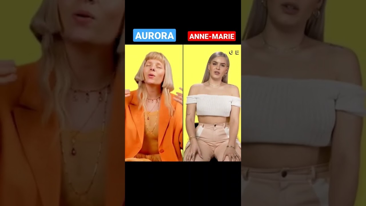 AURORA - RUNAWAY vs ANNE-MARIE No Autotune #shorts