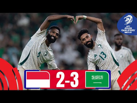 Saudi Arabia triumph in 5-goal THRILLER! | Indonesia - Saudi Arabia | Highlights #AsianQualifiers