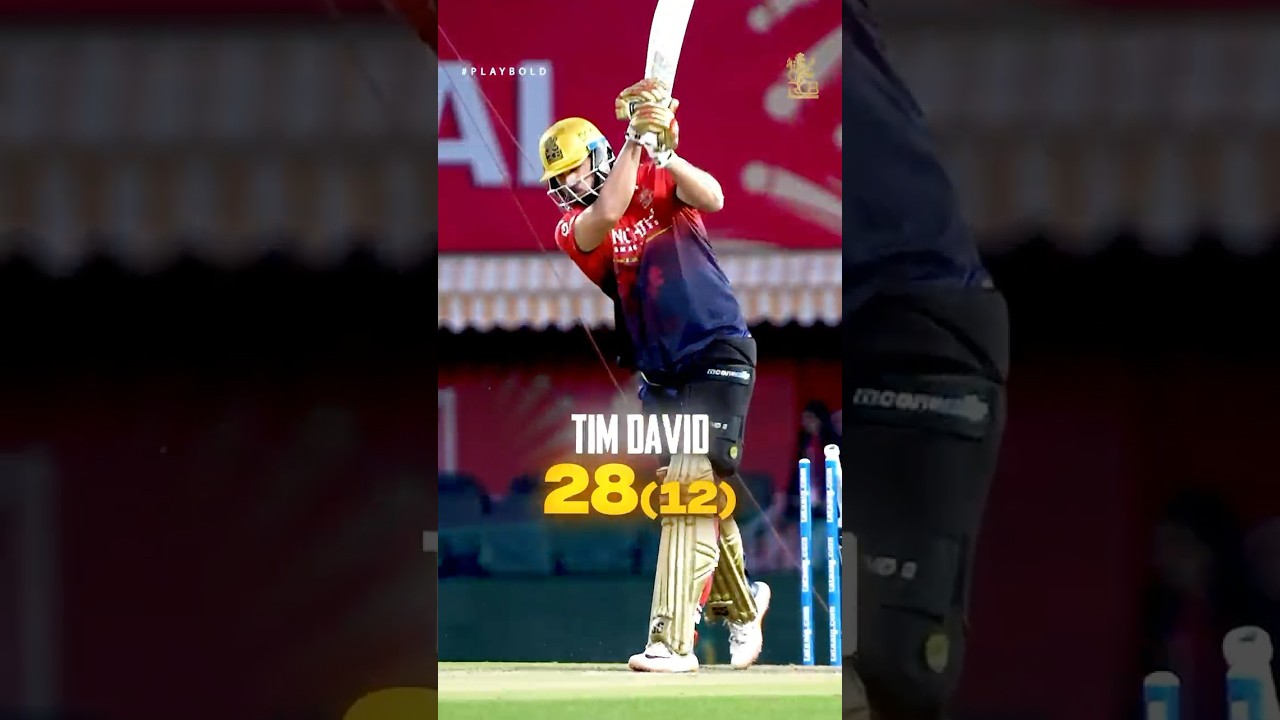 Sent ‘em 🆙, 🆙 and away. 🚀 | IPL 2026 | Tim David | PBKS vs RCB