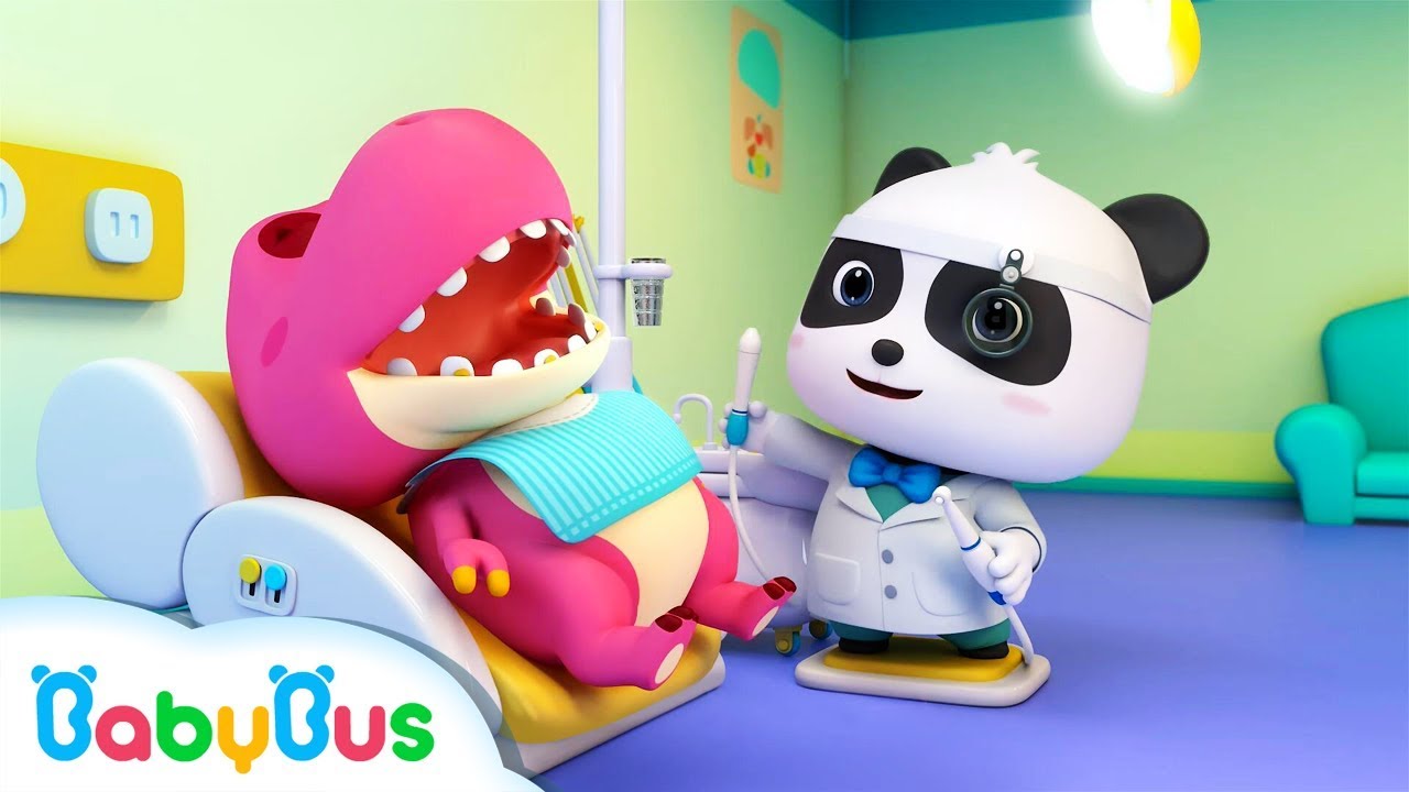 Doctor Panda Saves Baby Dinosaur from Toothache 🦖 | Fun Kids Cartoon & Songs