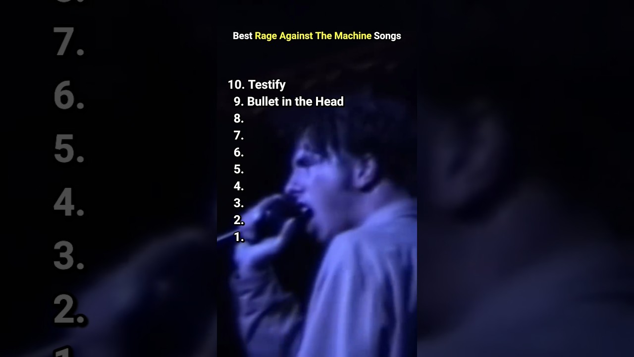 Top 10 🔥 Top 10 Must-Listen Rage Against the Machine Songs of All Time