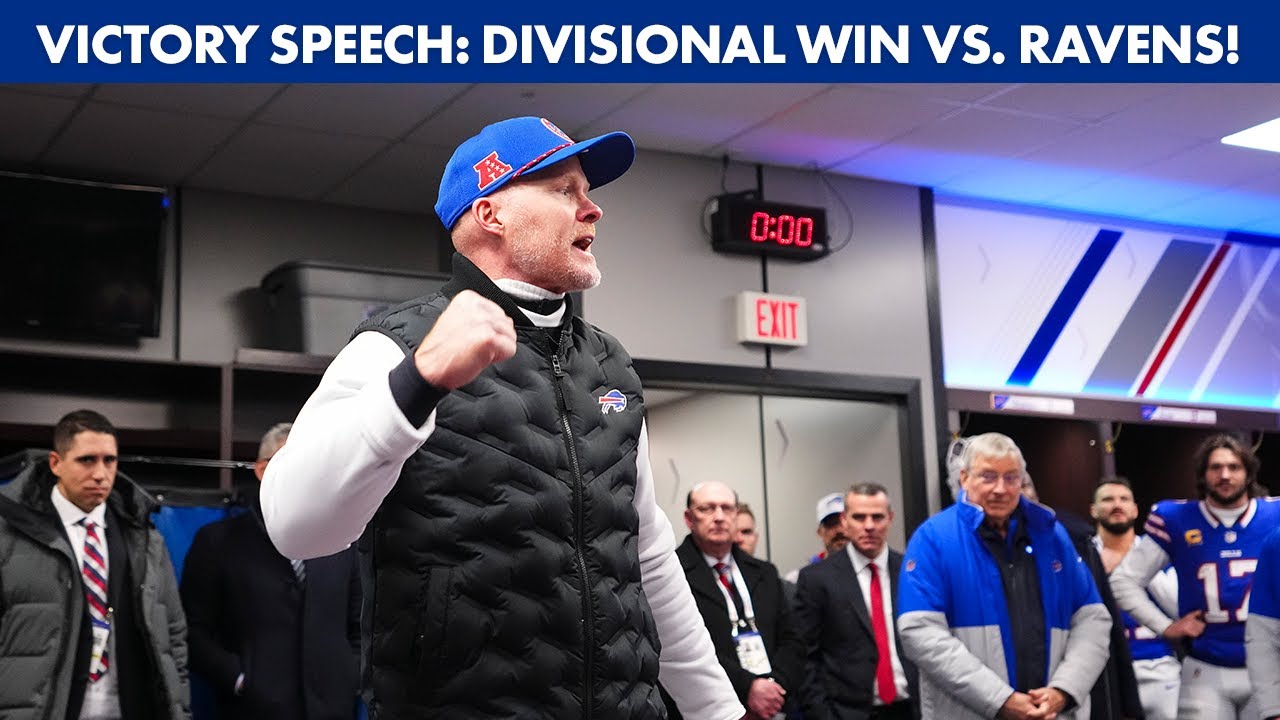 Sean McDermott Celebrates Bills' Win Over Ravens ๐