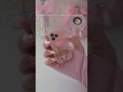 My new mini phone from ​@temu🎀📱#temu #asmr #kawaii #miniphone #pinkphone #Unboxing #phone #sanrio