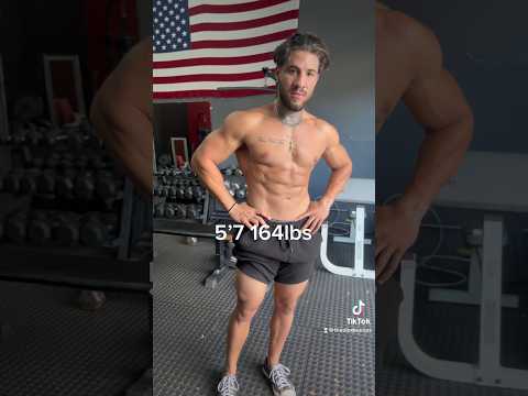 5’7 164lbs. Your height and weight DOES NOT determine how aesthetic you can look.