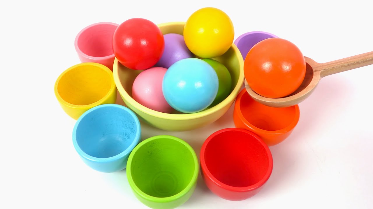 Apprendre couleurs et chiffres avec des boules 🎱