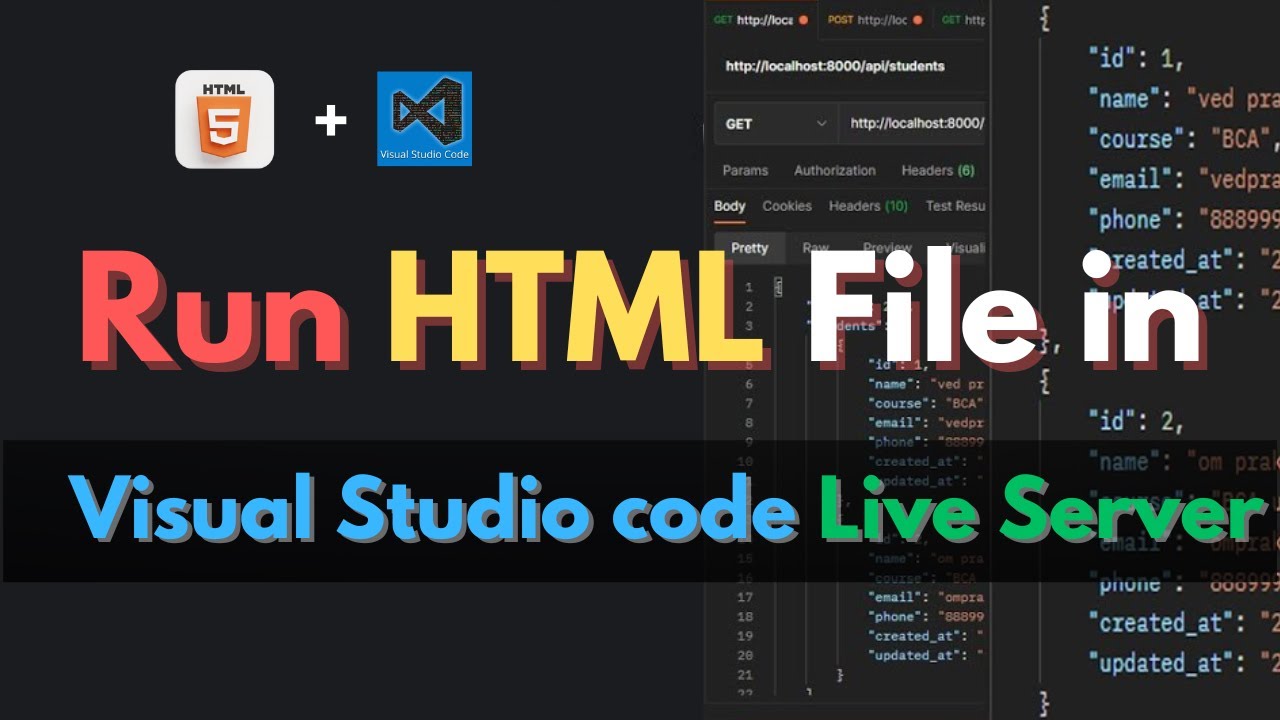 Run HTML Files with Live Server in VS Code