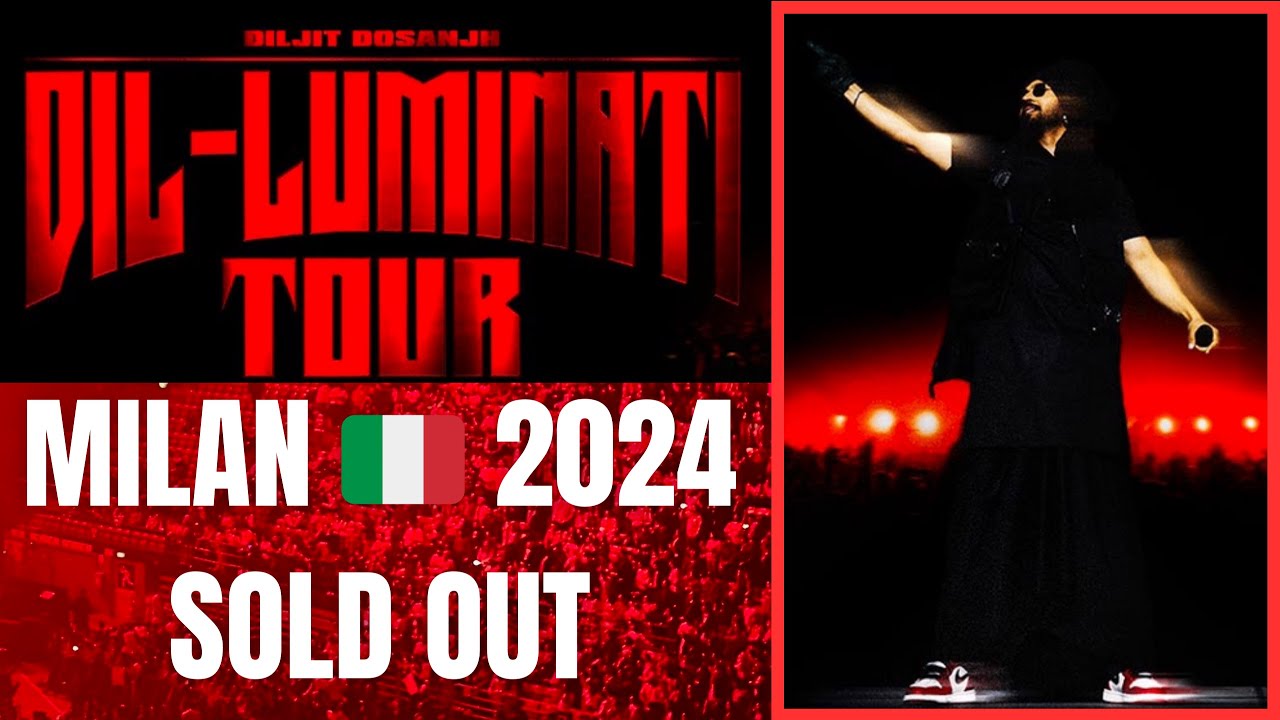Diljit Dosanjh Live in Milan 🇮🇹 | Sold Out DIL-LUMINATI Tour 2024 Full Show