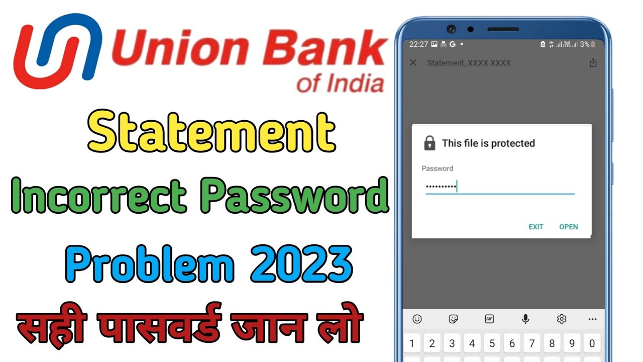 Fix Union Bank PDF Password Issues 🔓