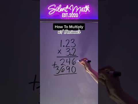 How To Multiply with Decimals #decimals #multiplication #decimalmultiplication #math #silentmath