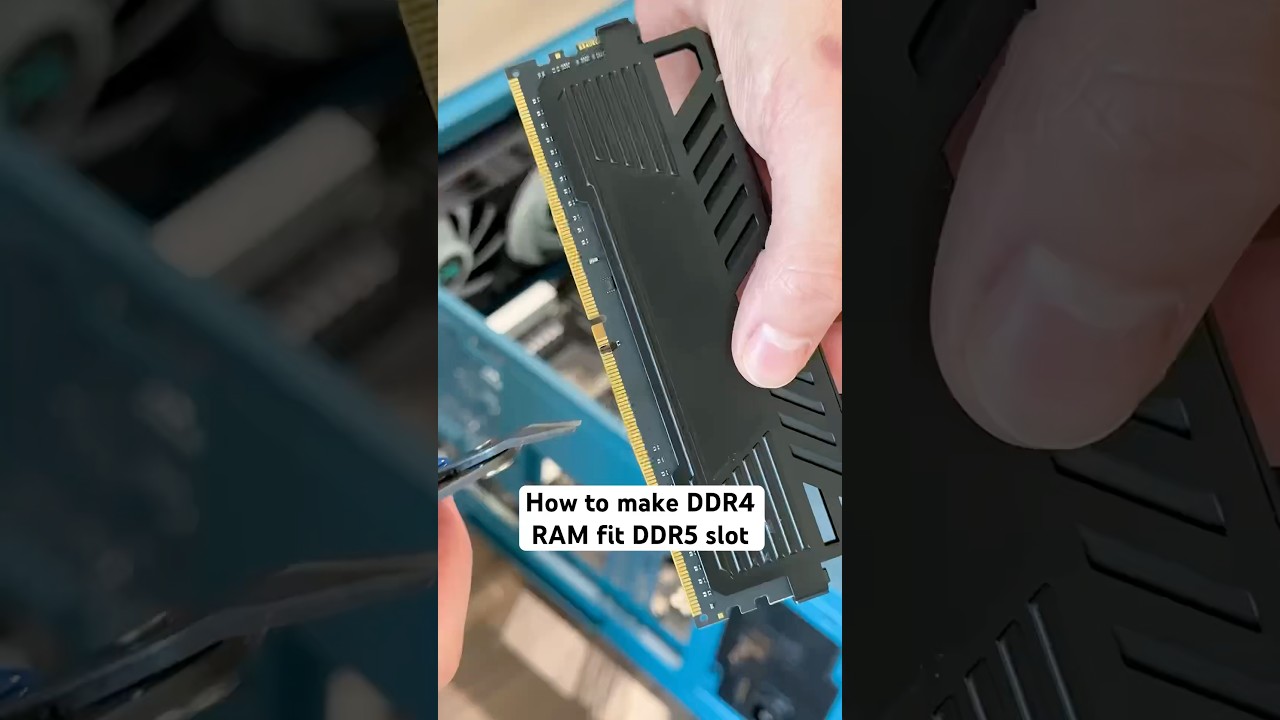 DDR4 RAM Fits DDR5 Slots! 🔧