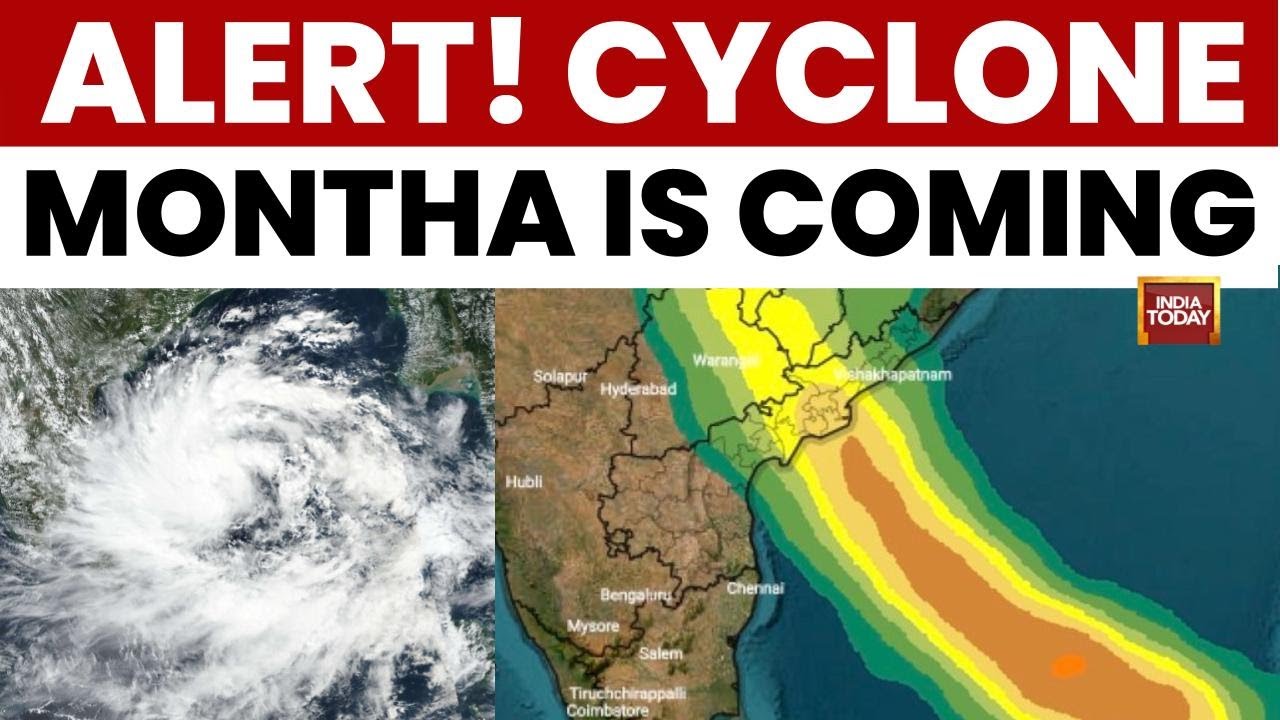 Cyclone Montha Approaching India: Alert Issued in Andhra Pradesh, Odisha, Bengal; Landfall Expected Tonight