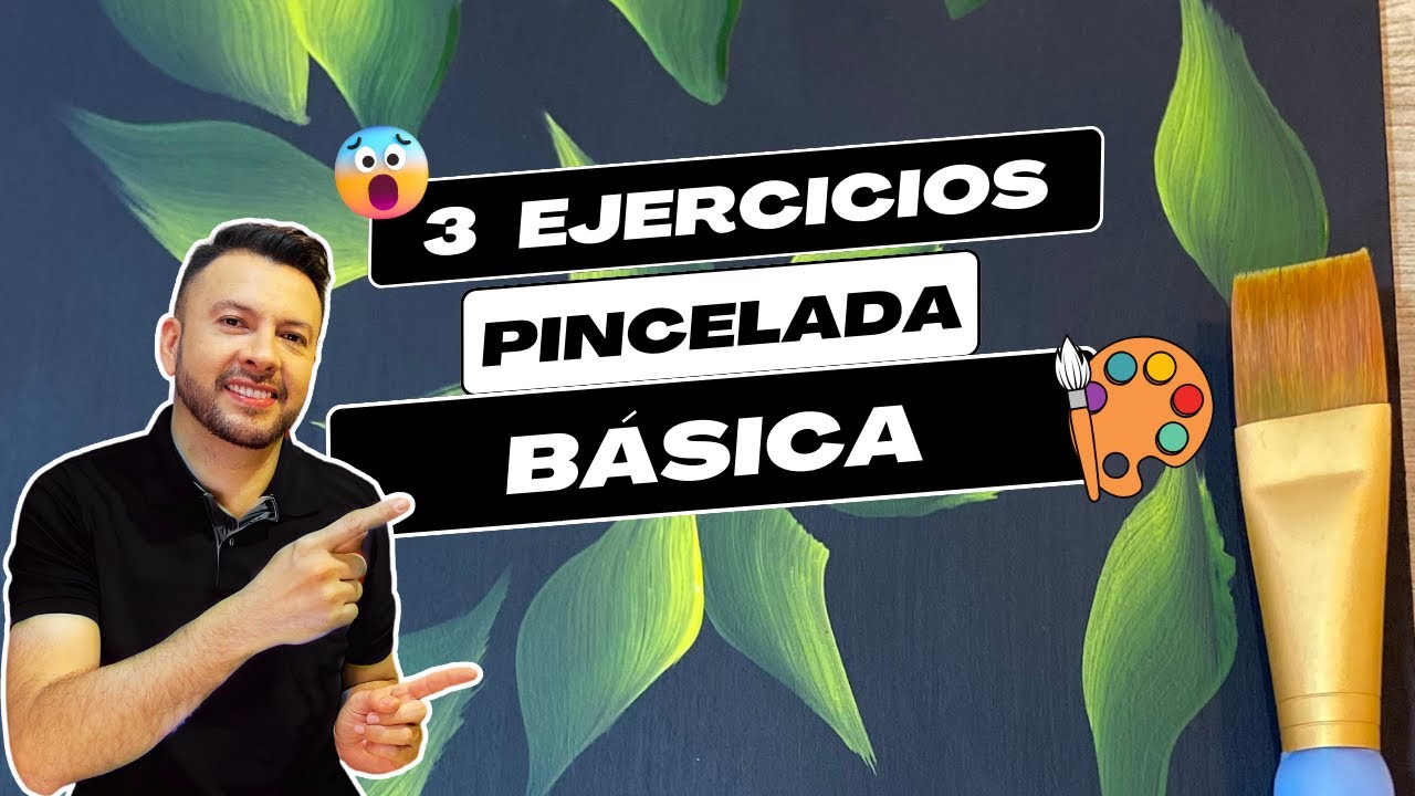 Como Hacer Pinceladas Para  Principiantes  ( 3 Ejercicios )