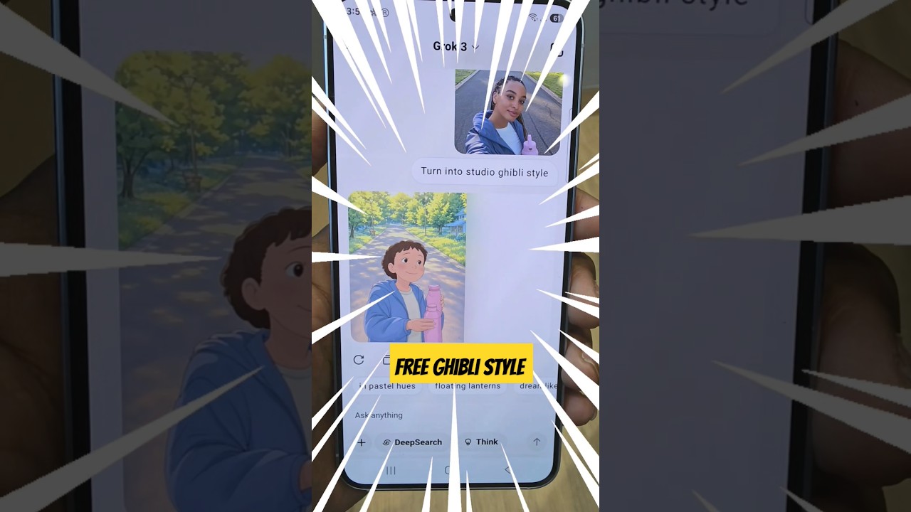 Free Ghibli-Style Photo by Grok AI 🌸