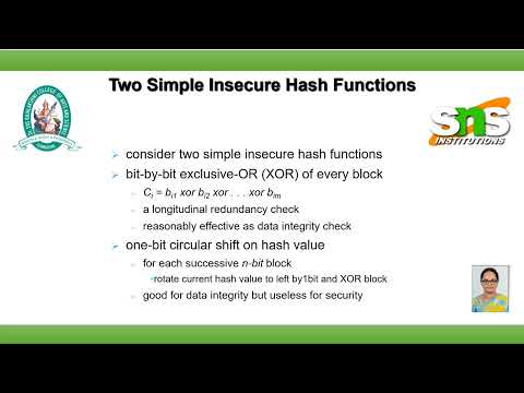 Hash Function Requirement