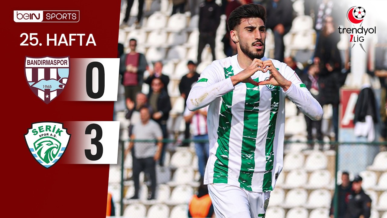 Bandırmaspor (0-3) Serik Spor | 25. Hafta Maç ÖZETİ | Trendyol 1. Lig - 2025/26