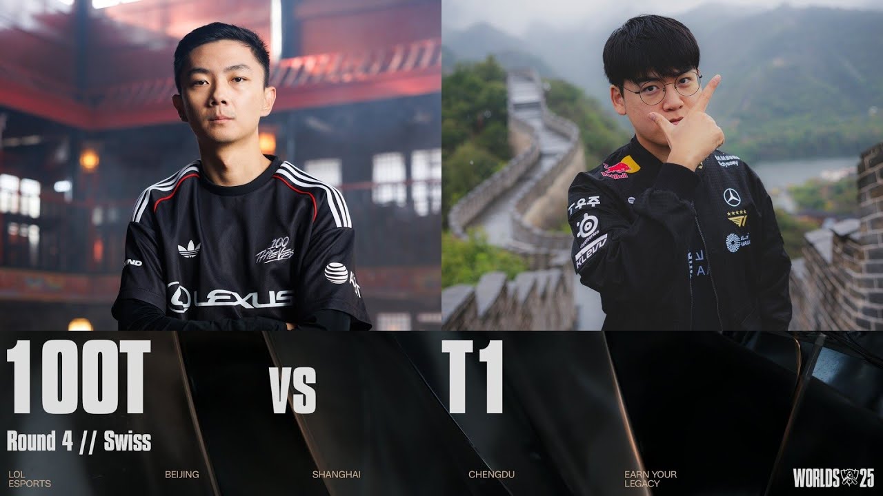 Epic Showdown at WORLDS 2025: 100T vs T1 Game 2 Highlights 🎮