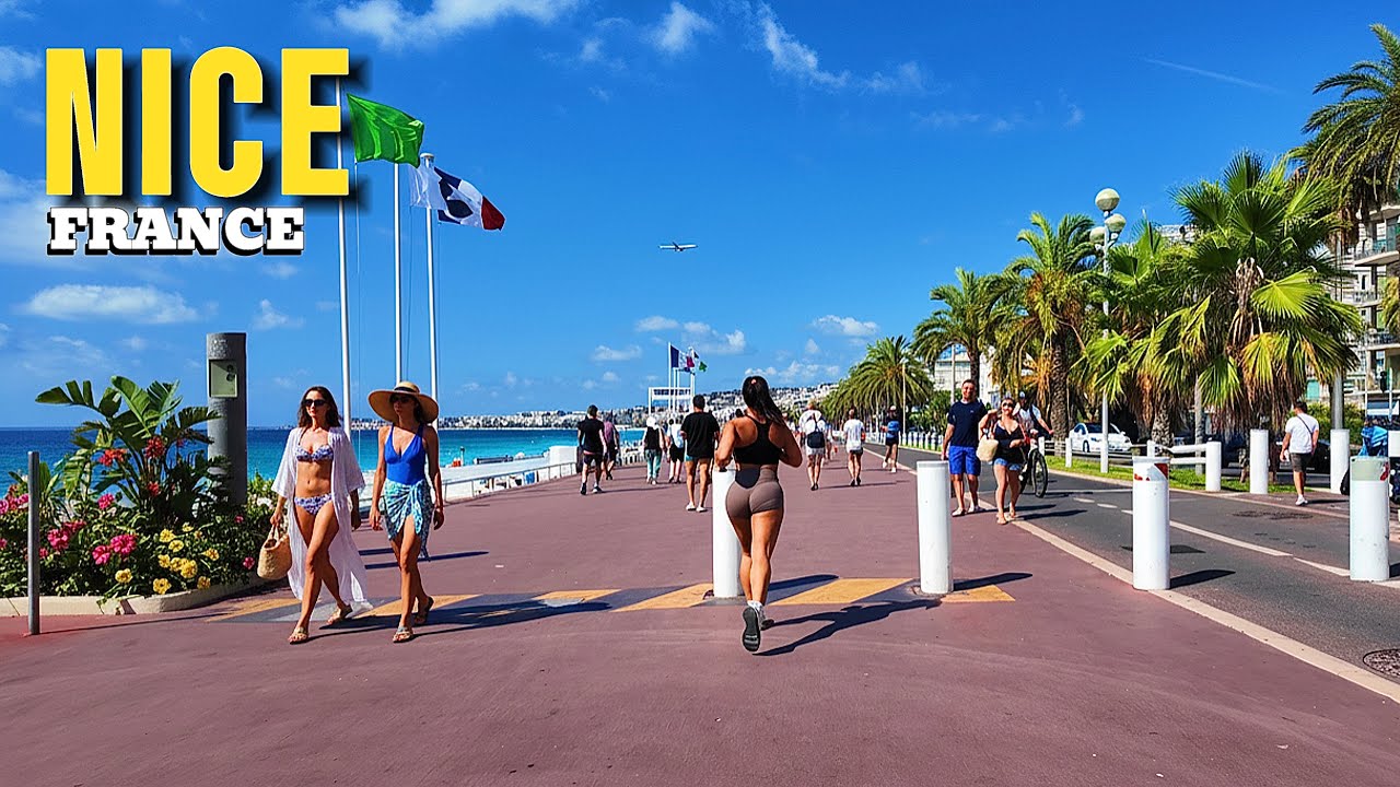 Nice France Walking Tour 4K 🌴 French Riviera 2025