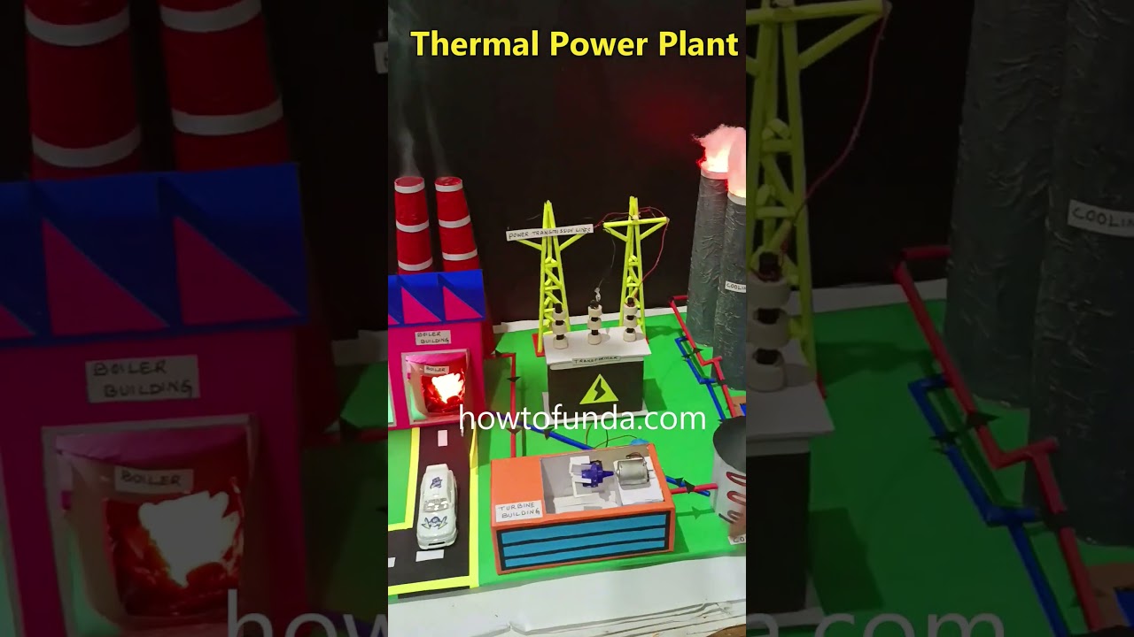 thermal power plant working model for science project exhibition - shorts - howtofunda