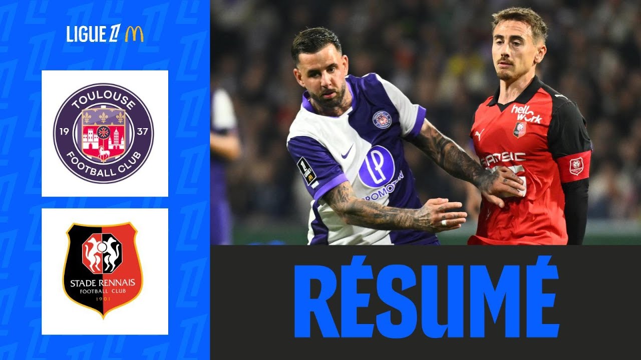 Rennes S'effondre face à Toulouse : Résumé du Match en Vidéo ⚽