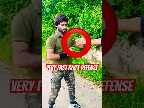 Very Quick Knife Defence Technique #bestselfdefense #kravmaga #martialarts #knifeskills #1million