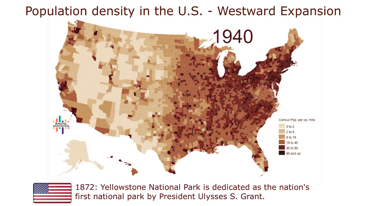 U.S. Population Density & Westward Expansion (1790–2010)