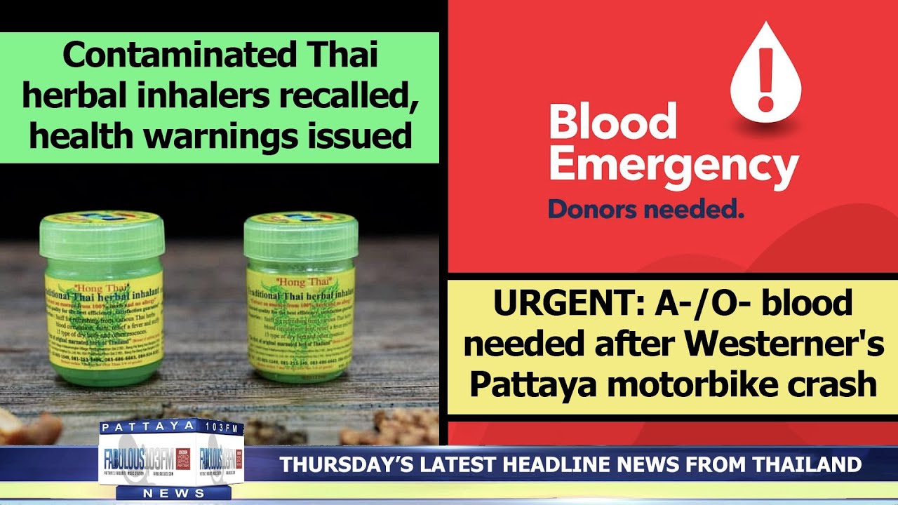 Breaking News from Thailand – Urgent Blood Donation Needed! 🩸 (October 30, 2025)