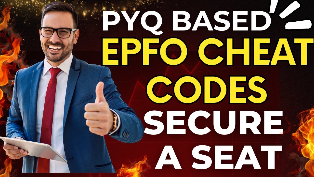 EPFO 2025 Cheat Codes & PYQ Tips🔥