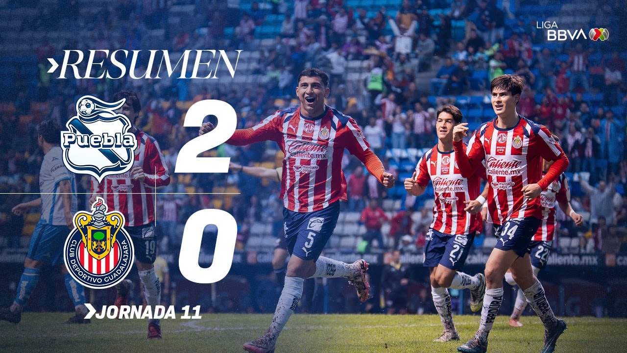 Chivas Dominates Puebla 2-0 with Stunning Goal | J11 AP25 Highlights ⚽