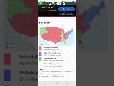 NFL Week 7 2024 TV Coverage Map Update Fox Early