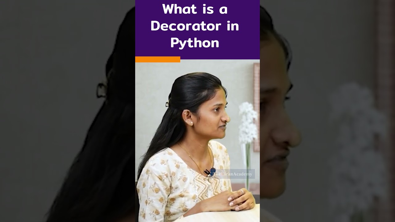 Python Interview Question | What Is a Decorator In Python? | #shorts #kiransir #pythonqestion