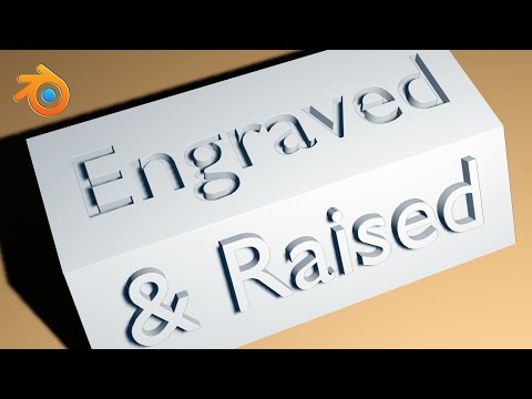 Engrave & Emboss Text Easily In Blender | Part 3 in Text Effects | Create 3D Text Logo In Blender