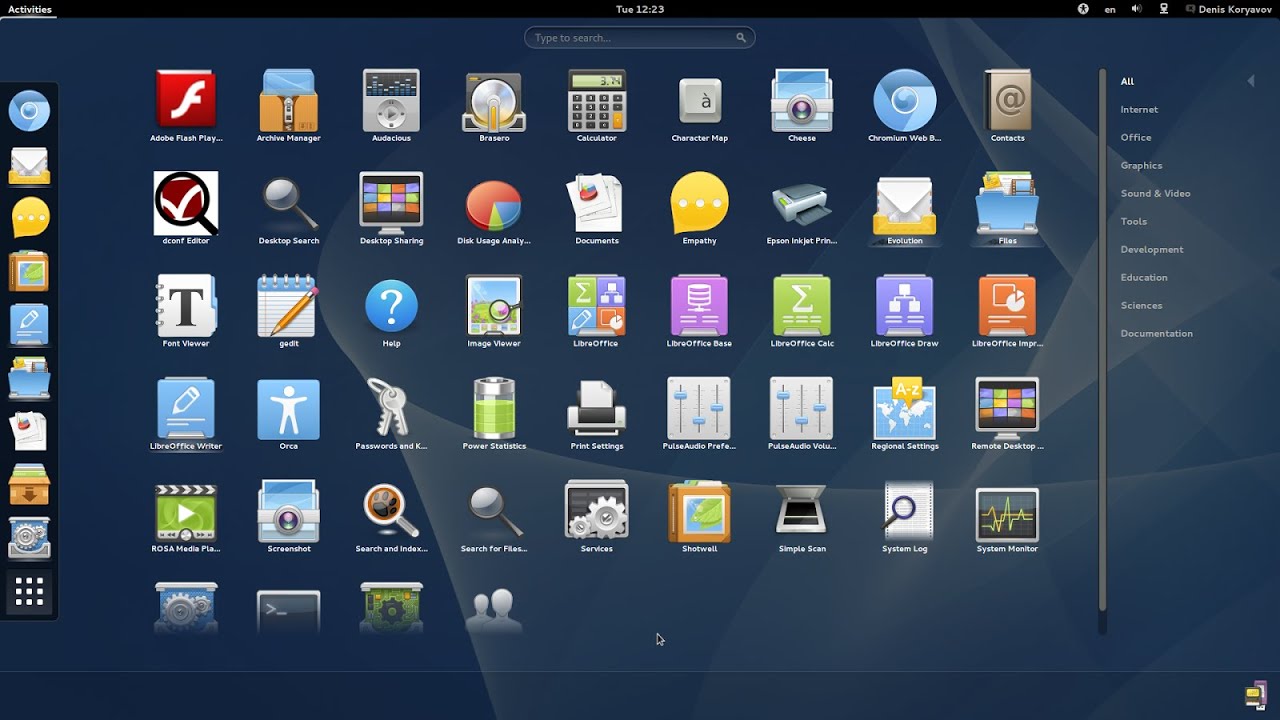 Linux Rosa R5 Fresh (Есть баги, тестим оболочку)