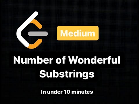 Number of Wonderful Substrings
