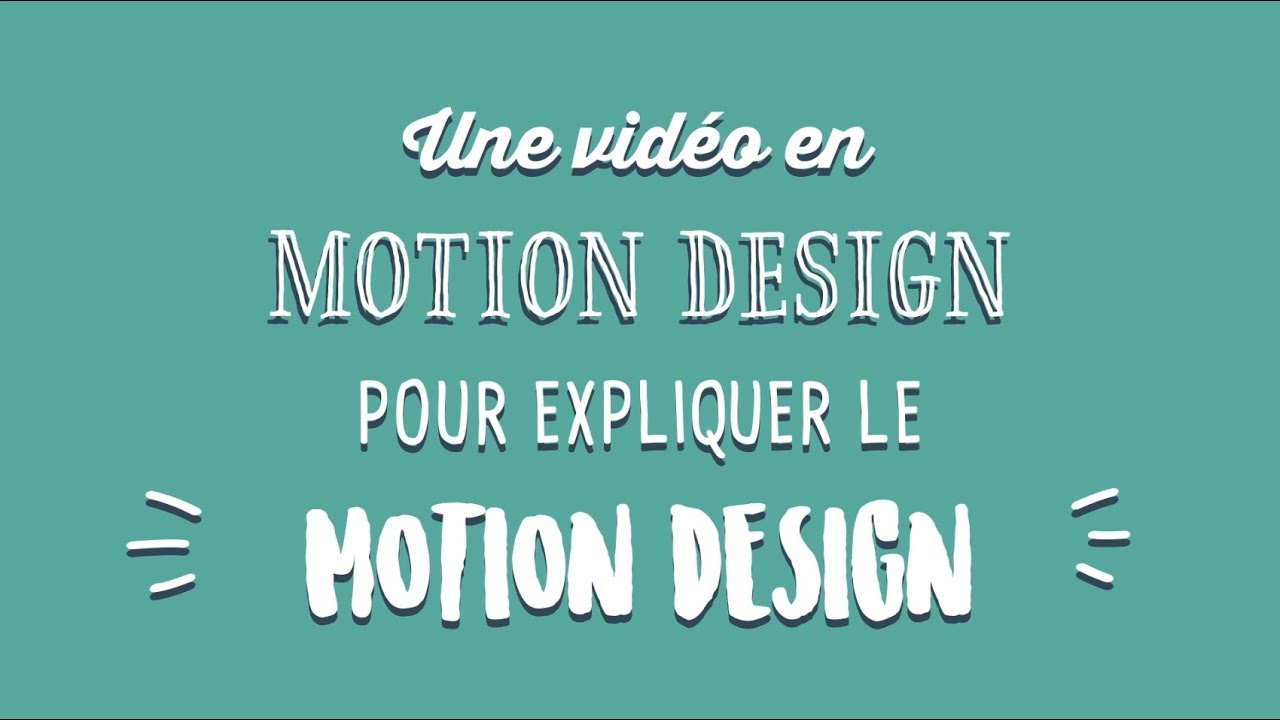 Découvrez le Motion Design : La vidéo qui explique tout en style 🎥