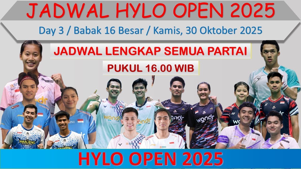 Hylo Open 2025 Day 3: 9 Indonesian Players Advance to Round of 16 π