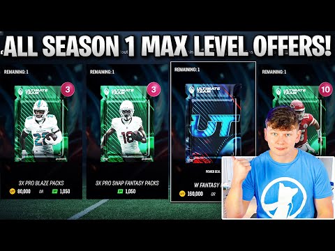 OPENING ALL SEASON 1 MAX LEVEL OFFERS! W FANTASY PACK AND MORE!