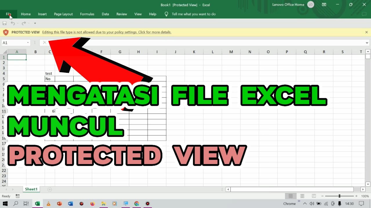 Tutorial Cara Menghilangkan Protected View di File Excel