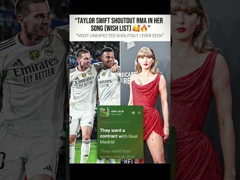 Taylor swift is Madridista | TAYLOR SWIFT #taylorswift #realmadrid #madridista #viral #trendingnow