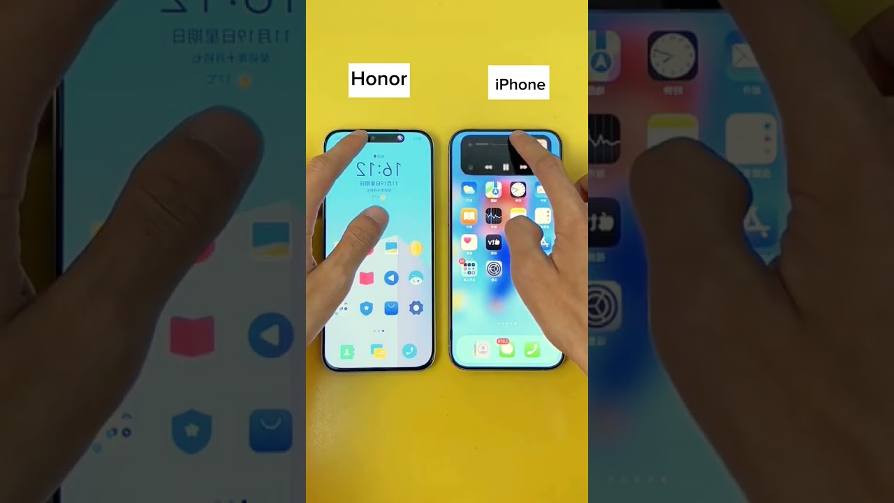 Honor vs iPhone Dynamic Island Test 📱
