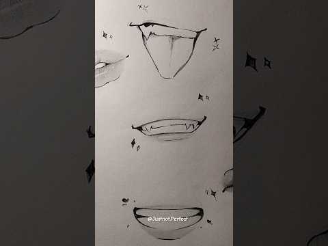 How to draw anime mouth ✨ #shorts #howtodraw #art #anime #drawing #tutorial